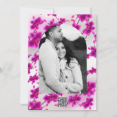 Orchid Blume Elegante Hochzeitsfeiern Einladung (Rückseite)