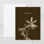 Orchid Blume Foto individuell bedanken Sie sich be Postkarte (Vorne/Hinten)