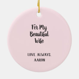 Orchid-Blume für meine schöne Ehefrau Keramik Ornament