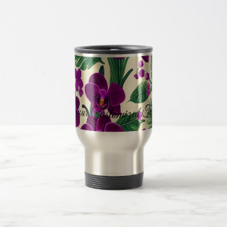 Orchid-Blume gelassen Blossom in Ihrem Leben Reisebecher