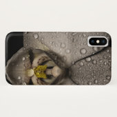 Orchid Blume grau schwarz elegant Case-Mate iPhone Hülle (Rückseite (Horizontal))