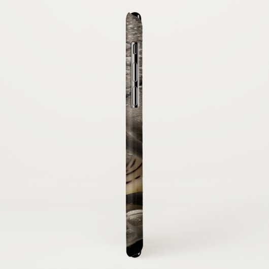 Orchid Blume grau schwarz elegant Case-Mate iPhone Hülle (Hinten/Links)