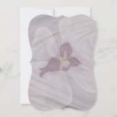 Orchid Blume Hochzeitskarte Einladung (Rückseite)