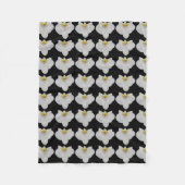 Orchid Blume Muster für Gärtner und Blüten Fleecedecke (Vorderseite)