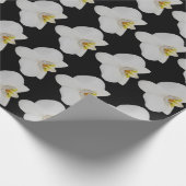 Orchid Blume Muster für Gärtner und Blüten Geschenkpapier (Ecke)