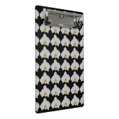 Orchid Blume Muster für Gärtner und Blüten Mini Klemmbrett (Schrägansicht)