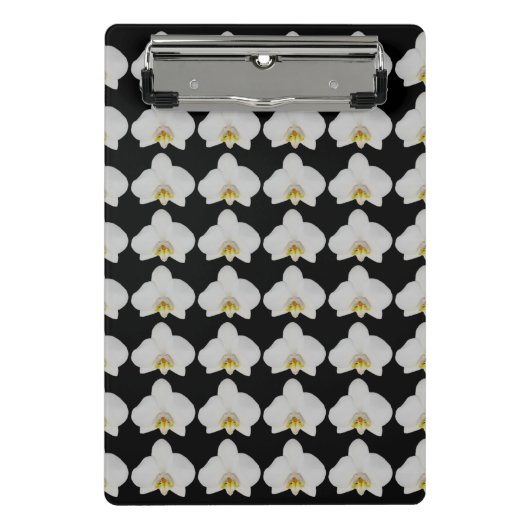 Orchid Blume Muster für Gärtner und Blüten Mini Klemmbrett (Vorderseite)