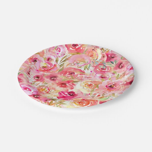 Orchid-Blume Pappteller (Schrägansicht)