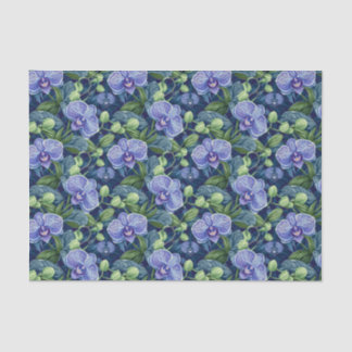Orchid-Blume Patten Lila Decoupage Seidenpapier