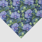 Orchid-Blume Patten Lila Decoupage Seidenpapier (Ausschnitt)