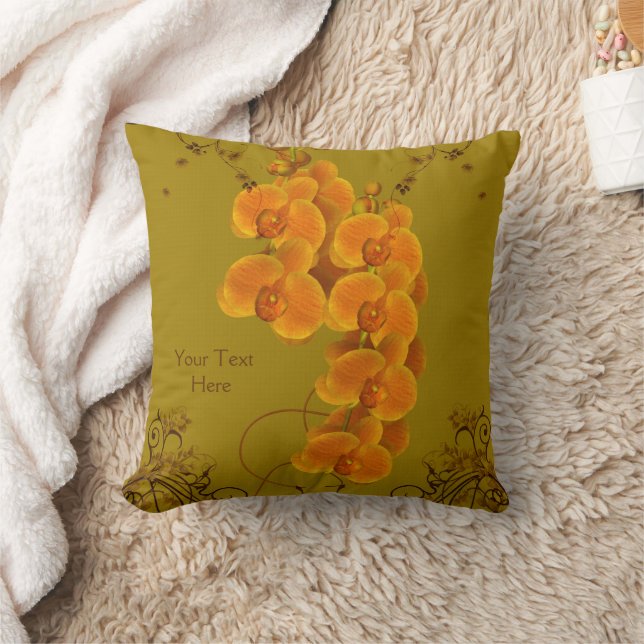 Orchid-Blume Personalisiert Kissen (Decke)