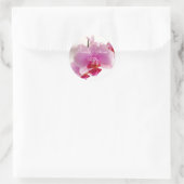 Orchid-Blume Runder Aufkleber (Tasche)