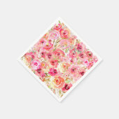 Orchid-Blume Serviette (Ecke)