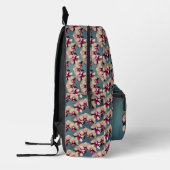 Orchid Blume Trio Personalisiert Bedruckter Rucksack (Links)