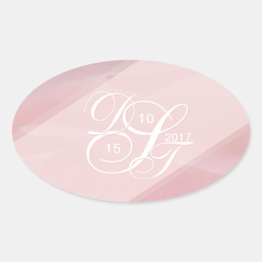 Orchid Blush Oval Stickers (Vorderseite)