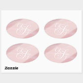 Orchid Blush Oval Stickers (Blatt)