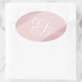 Orchid Blush Oval Stickers (Tasche)
