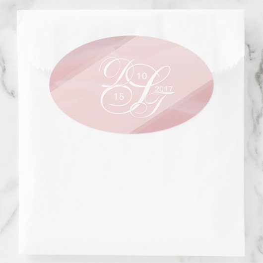 Orchid Blush Oval Stickers (Tasche)