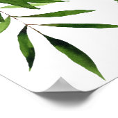 Orchid Bohemisch florales Brautparty Foto Rahmen Poster (Ecke)