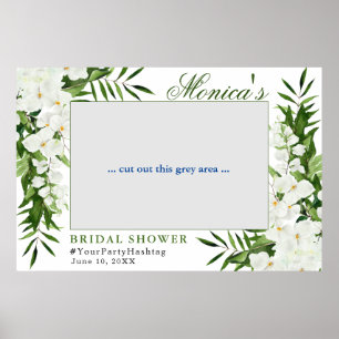 Orchid Bohemisch florales Brautparty Foto Rahmen Poster