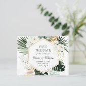 Orchid Bohemisch Greenereien Hochzeit speichern da Postkarte (Stehend Vorderseite)