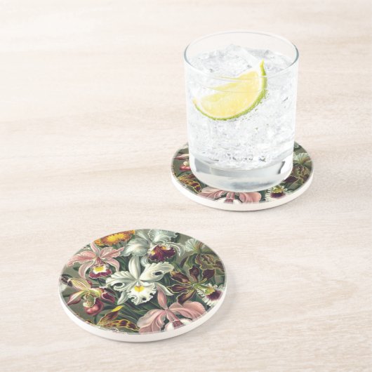 Orchid Botanic Print Untersetzer (Seite)