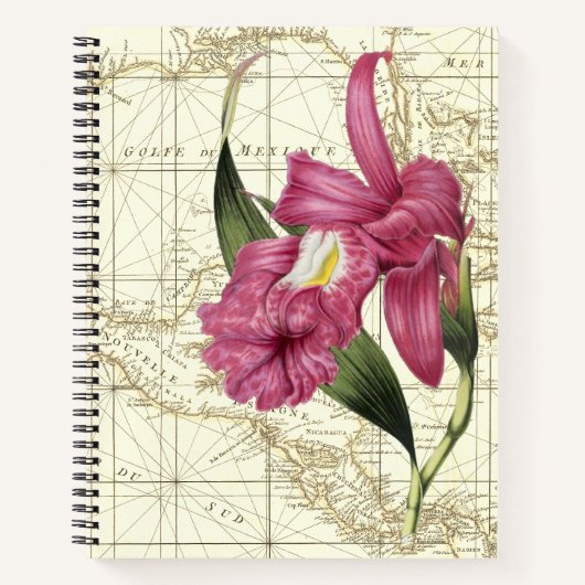 Orchid Botanical Explorer-Notebook Notizblock (Vorderseite)