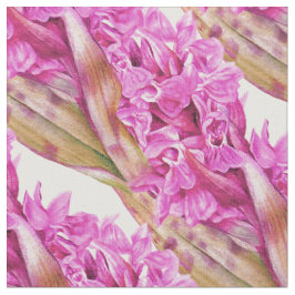 Orchid botanisches lila Kunstmuster Stoff