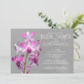 Orchid Bridal Dusche Einladungen (Stehend Vorderseite)