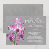 Orchid Bridal Dusche Einladungen (Vorne/Hinten)