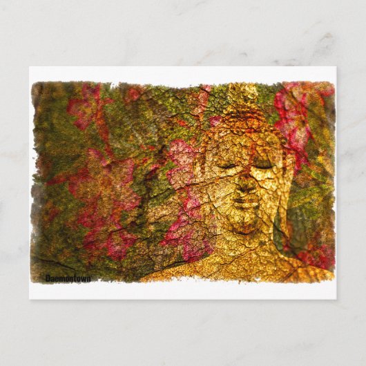 Orchid Buddha Postkarte (Vorderseite)