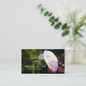 Orchid Business Card Visitenkarte (Stehend Vorderseite)