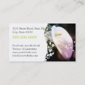 Orchid Business Card Visitenkarte (Rückseite)