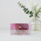 Orchid Business Cards Visitenkarte (Stehend Vorderseite)