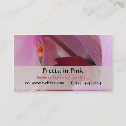 Orchid Business Cards Visitenkarte (Vorderseite)