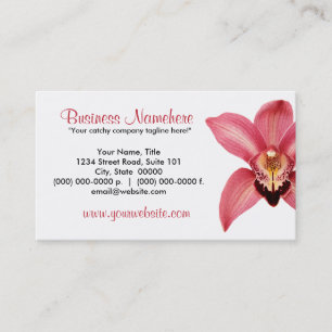 Orchid Business Cards Visitenkarte