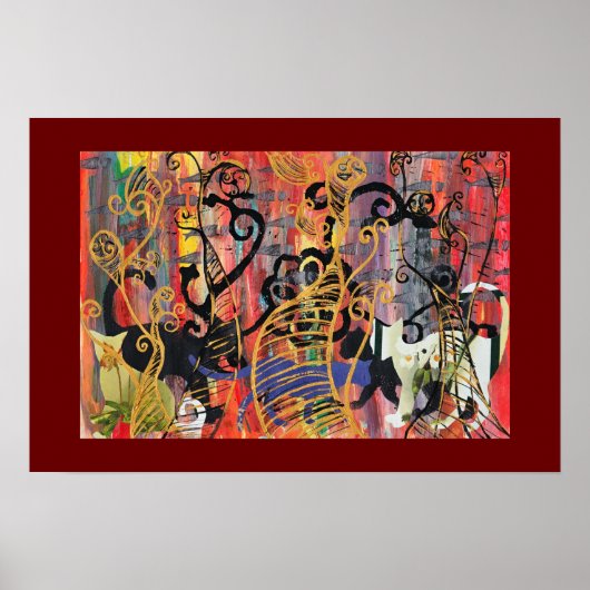 Orchid Cats Poster (Vorne)