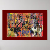 Orchid Cats Print Poster (Vorne)