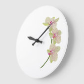 Orchid Clock Große Wanduhr (Winkel)