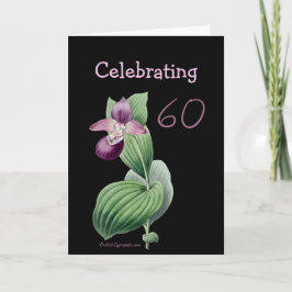 Orchid-Cypripediummacranthos von Pierre Redoute Karte