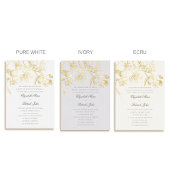 Orchid Dance Formal Classic Heirloom Cream Wedding Folieneinladung