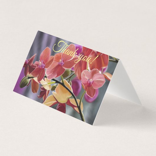 Orchid Dankeschön Karte (Vorderseite)
