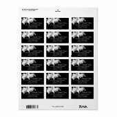 Orchid Dankeschön Label Adressaufkleber (Vorne)