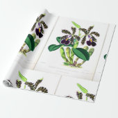 "Orchid-Dark-lila-black" Geschenkpapier (Ungerollt)
