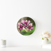 Orchid Delight Runde Wanduhr (Zuhause)
