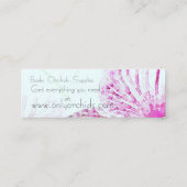 Orchid-Design-Visitenkarte Mini Visitenkarte (Rückseite)