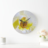 Orchid Dew Große Wanduhr (Zuhause)