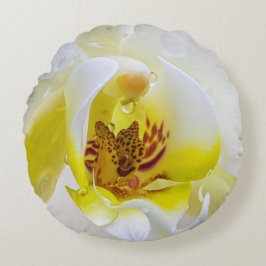 Orchid Dew Rundes Kissen