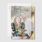 Orchid Dschungelwald Tropenwald rett Datum Pergament Einladungen (Versatz (Ehepaar))