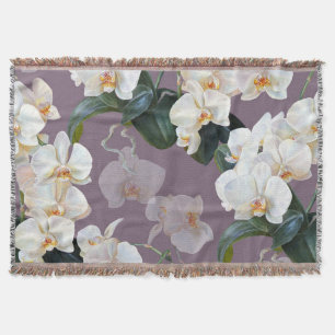 Orchid dunkle Lavendel Wasserfarbe. Decke